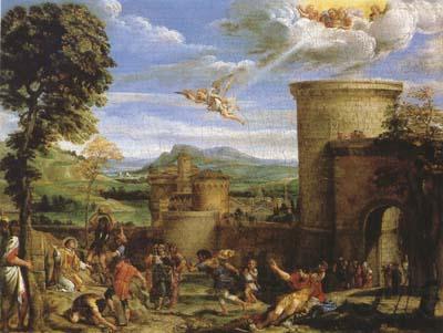 Annibale Carracci The Martyrdom of St Stephen (mk08) Norge oil painting art